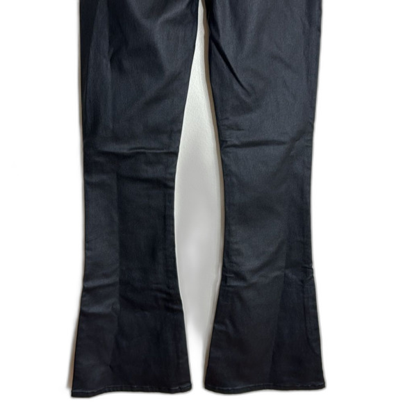 Edikted Luna Faux Leather Flare Jeans size medium ladies cool retro - Picture 11 of 14